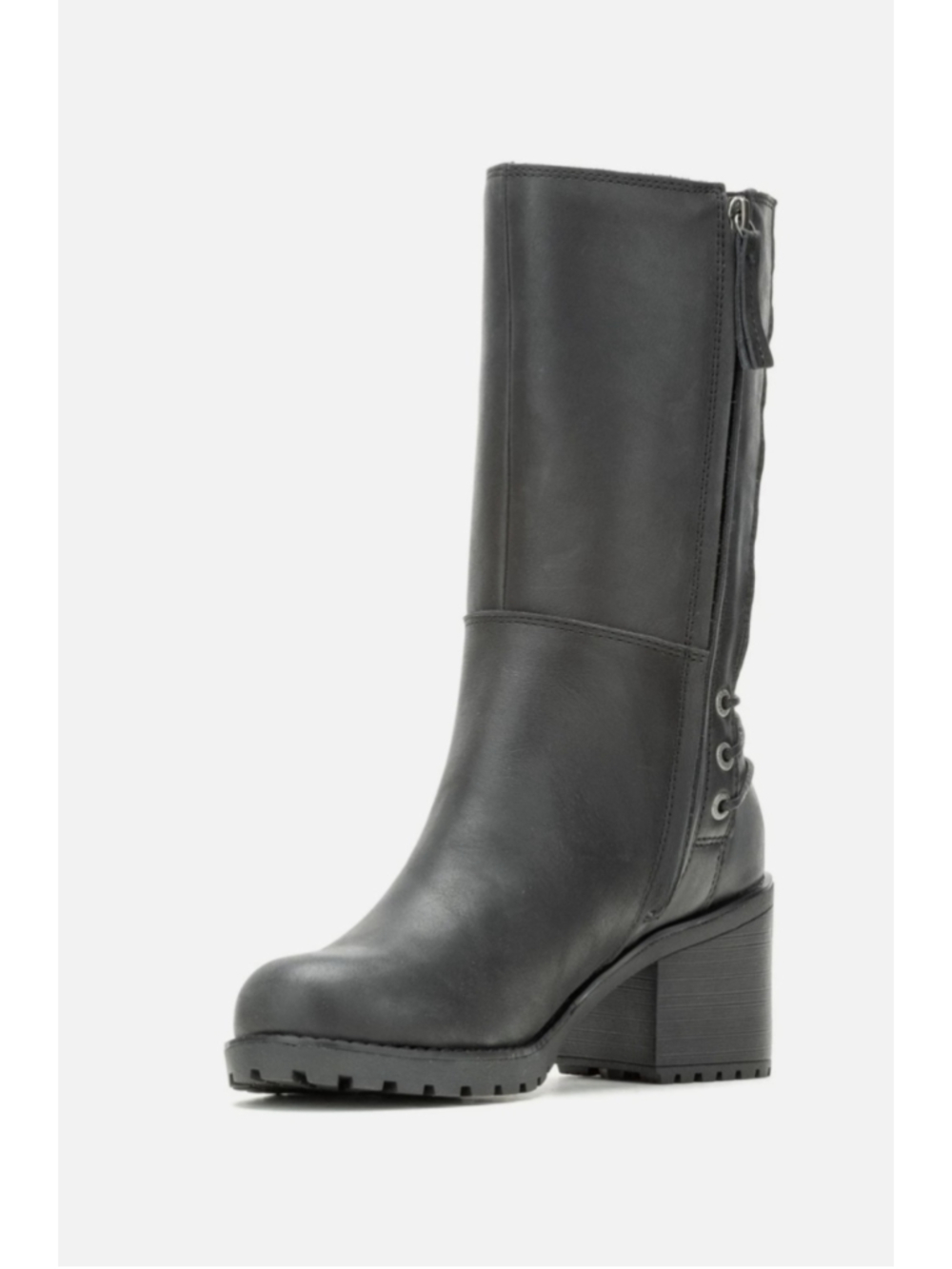 Harley-Davidson Women's Aldona Black 7.5 moto Boots D87268 new w/o box - Picture 4 of 6